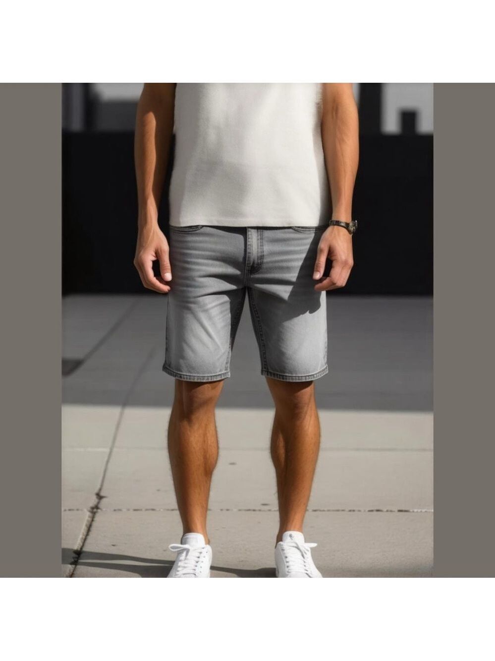 Men's Stefano Shorts, Gray, Size 30